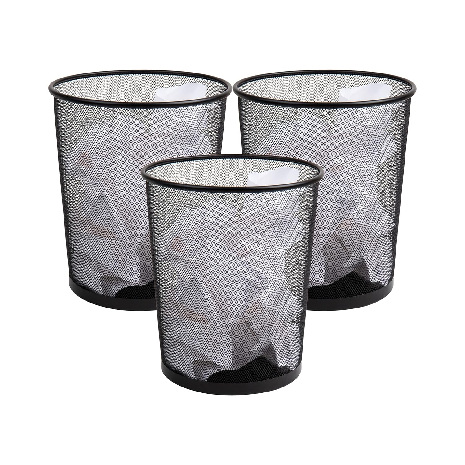 Paper Basket Mesh - Mesh Trash Can, Set3, Waste Paper