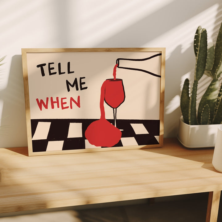 Office Furniture And Design - Vintage Tell Me When Drink Canvas