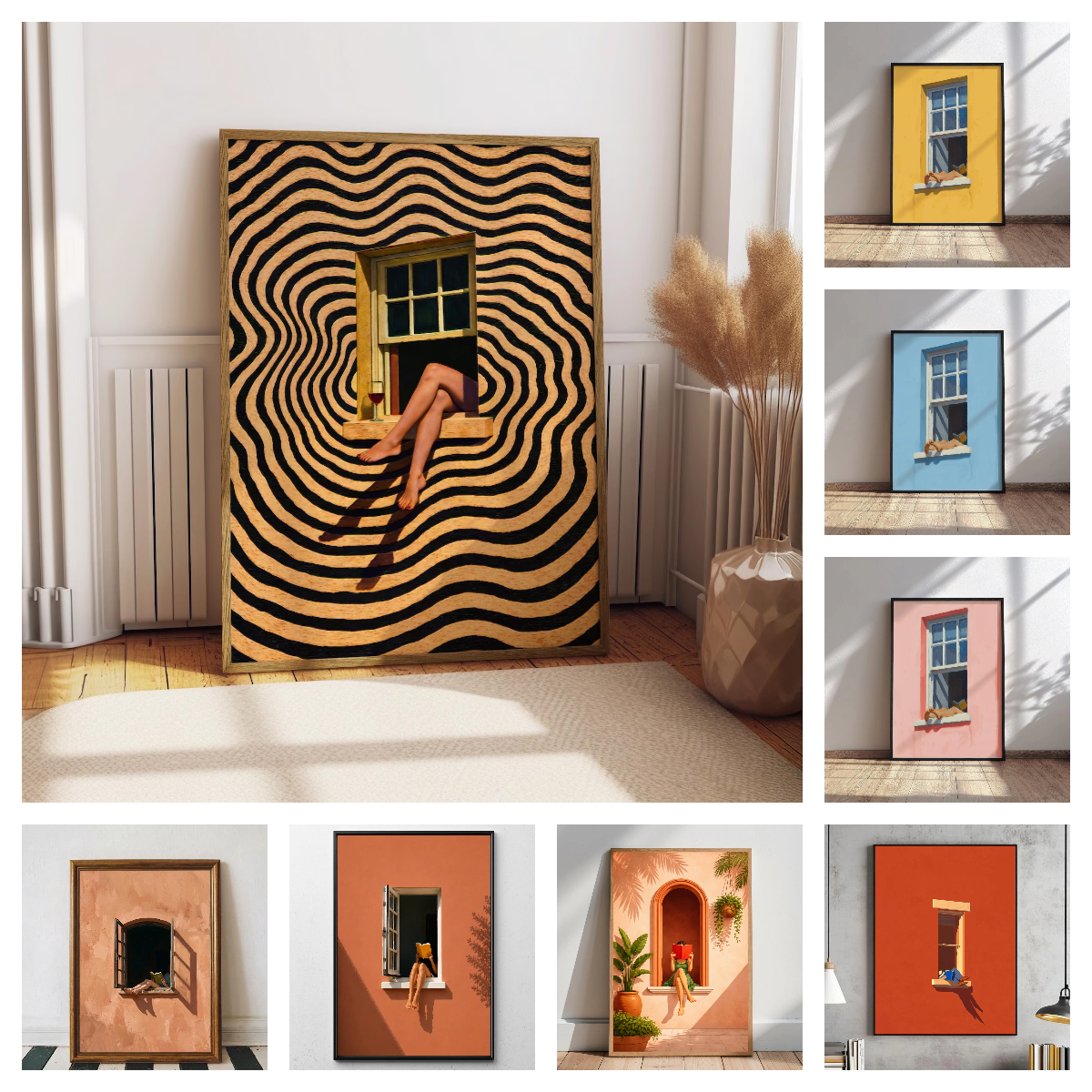 Office Furniture Hon - Retro Abstract Woman Legs in Window