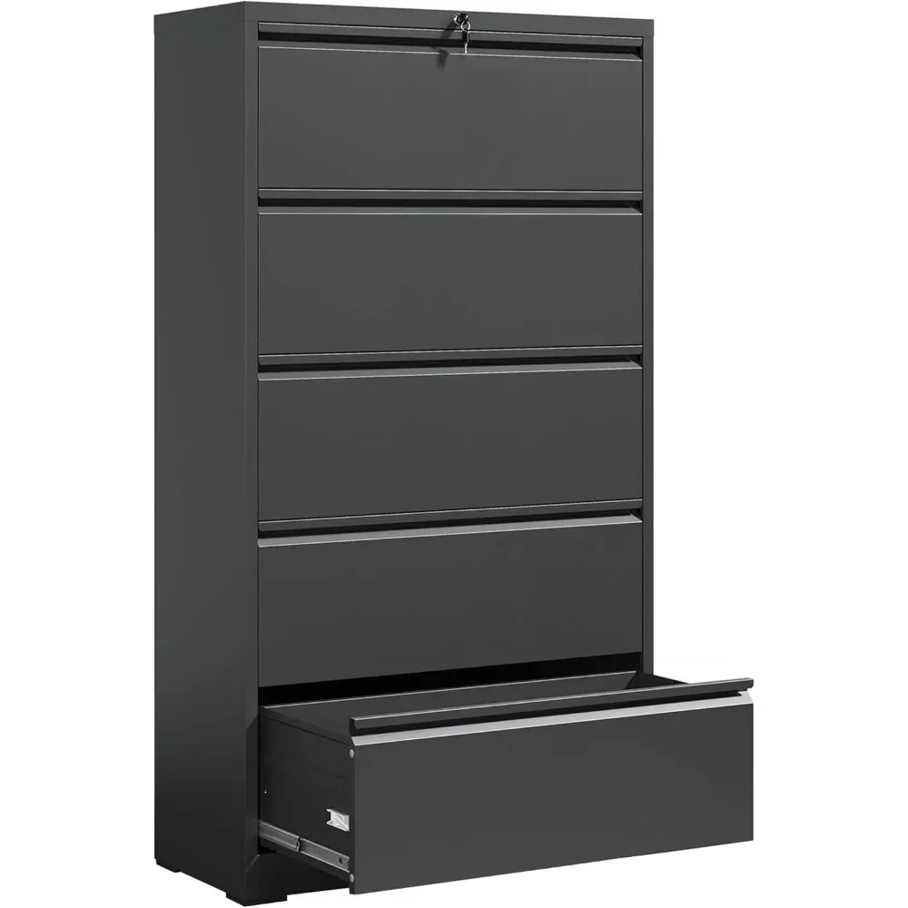 File Cabinet Lateral - locking file cabinet with 5 drawer