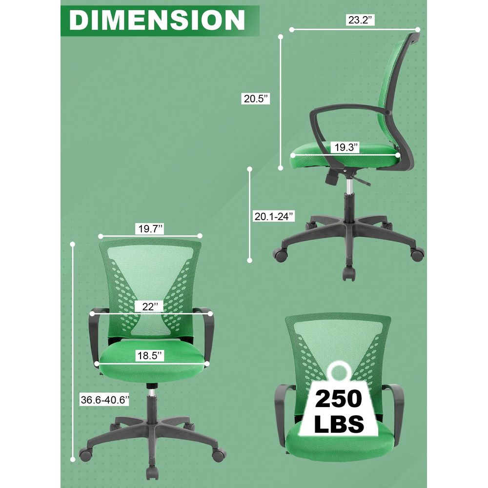 Office Chair Mid Back PC Swive – обзор и цена Task Chair Mid Back