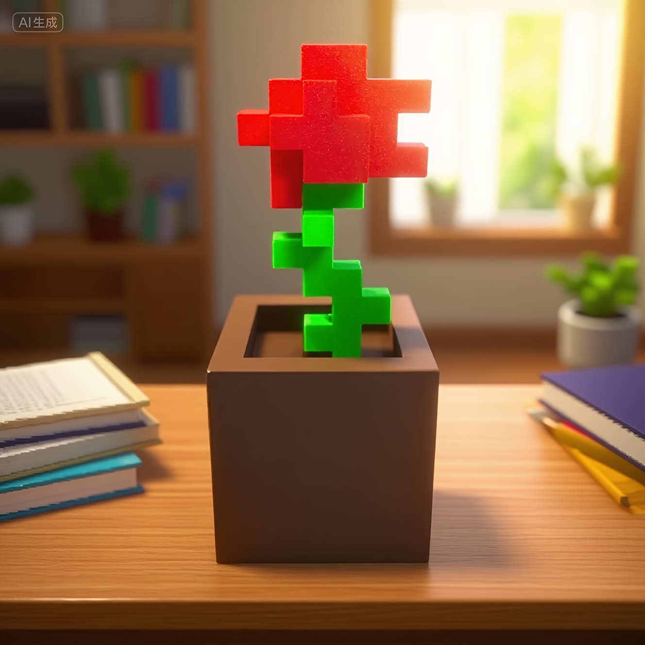 1 Piece Pixel Rose Flower Orna – обзор и цена Office Furniture Hon