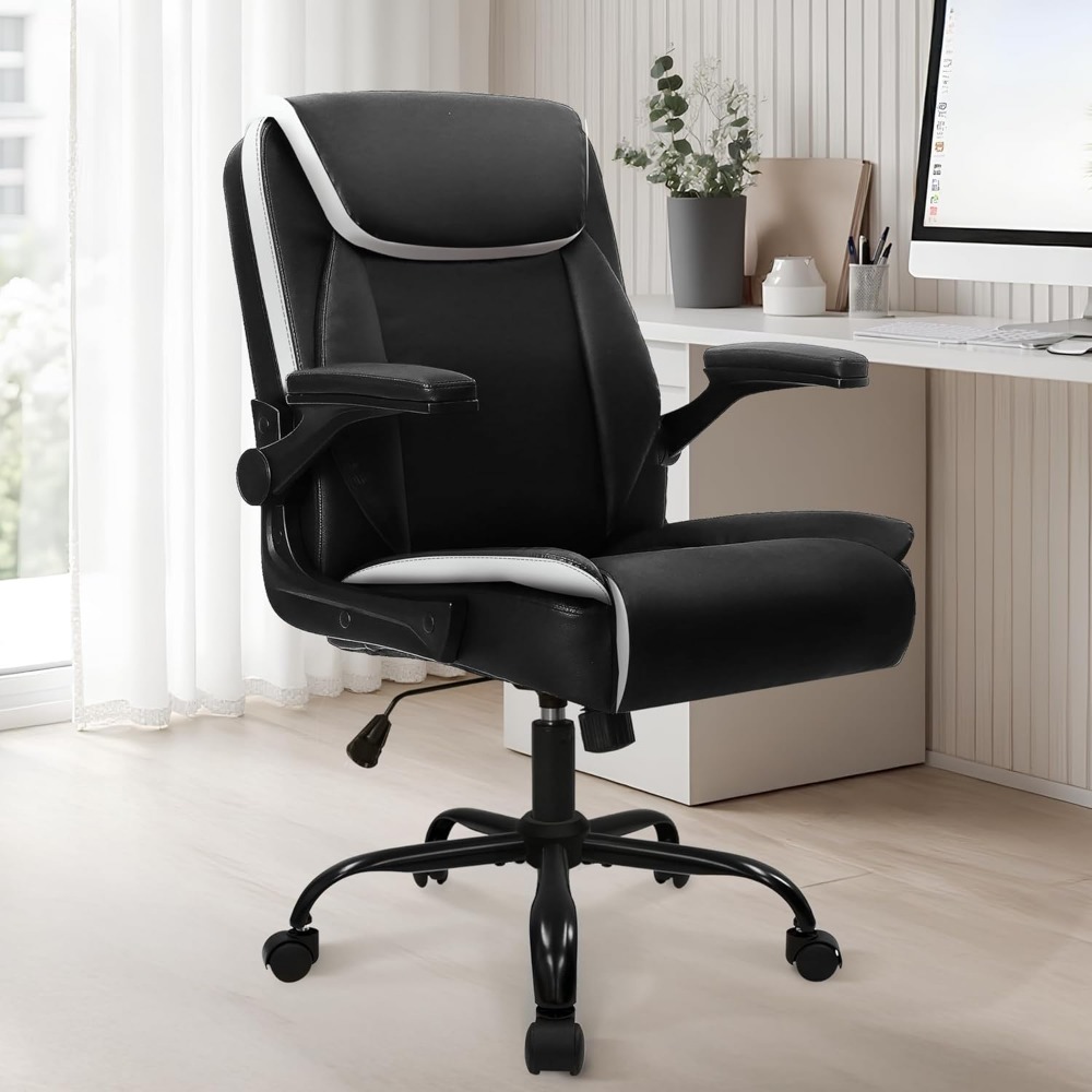 Ergonomic Mid-Back Leather Des – обзор и цена Task Chair Mid Back