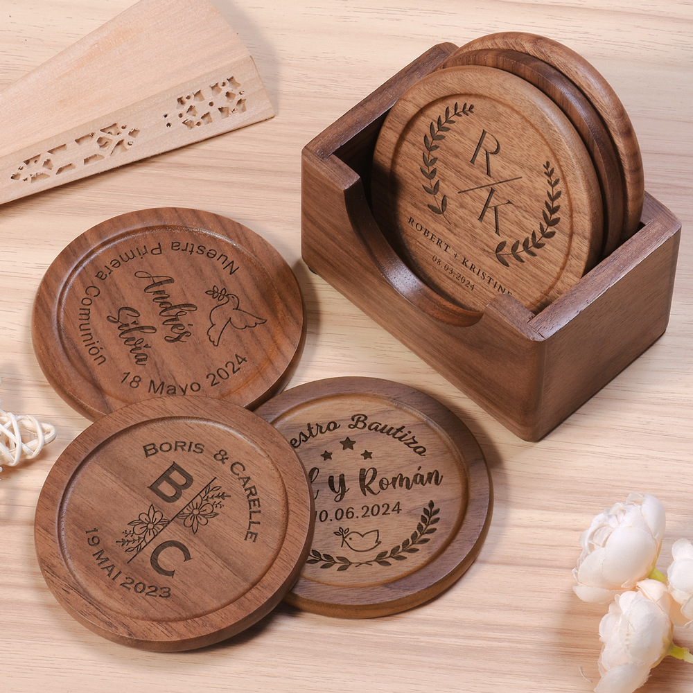 Walnut Dark Coaster Set of 6 P – обзор и цена Office Furniture Installation