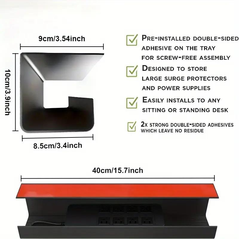 1PC 40cm/15.75inch PVC Under T – обзор и цена Office Furniture Direct