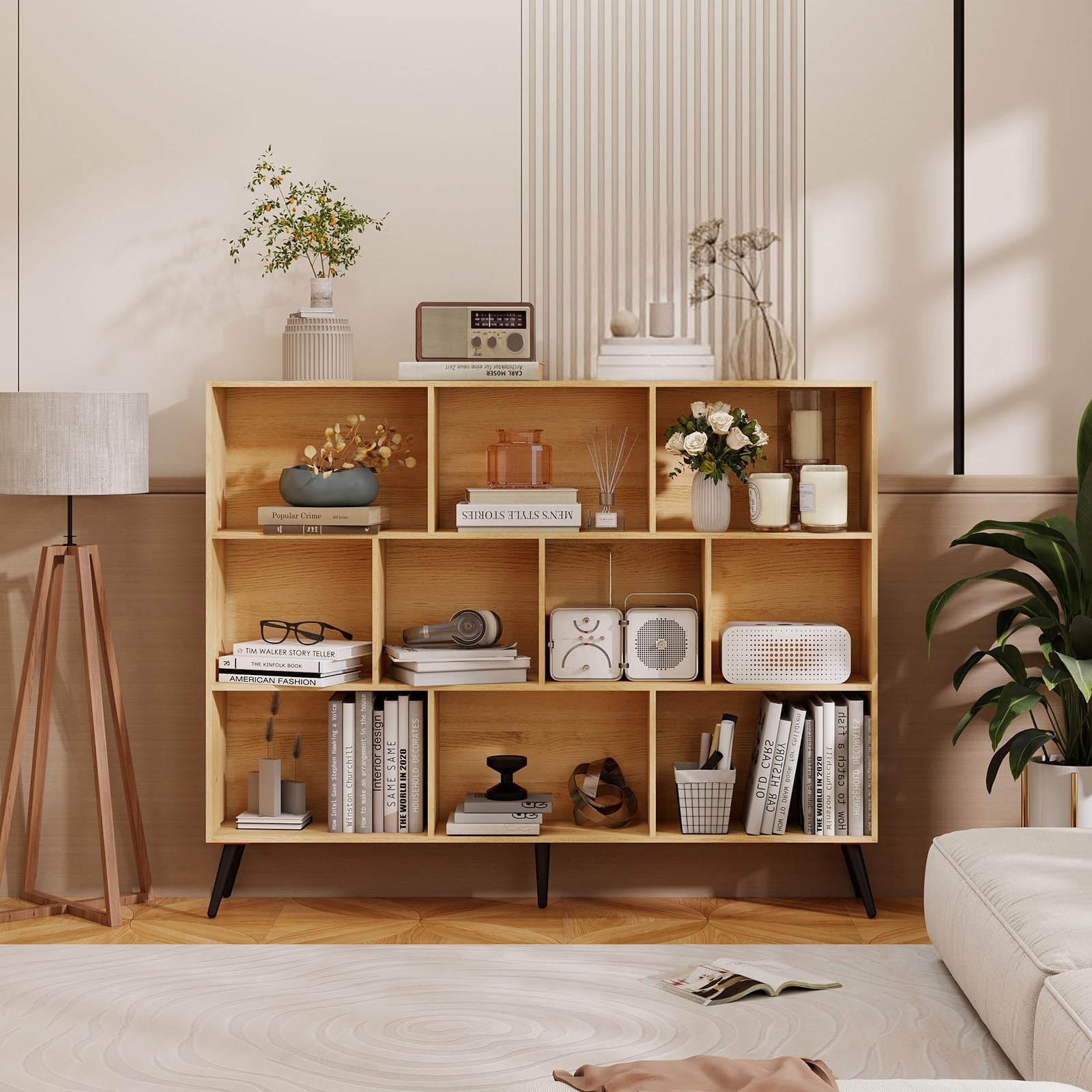 10-Cube Wooden Bookshelf With  – обзор и цена Office X Furniture