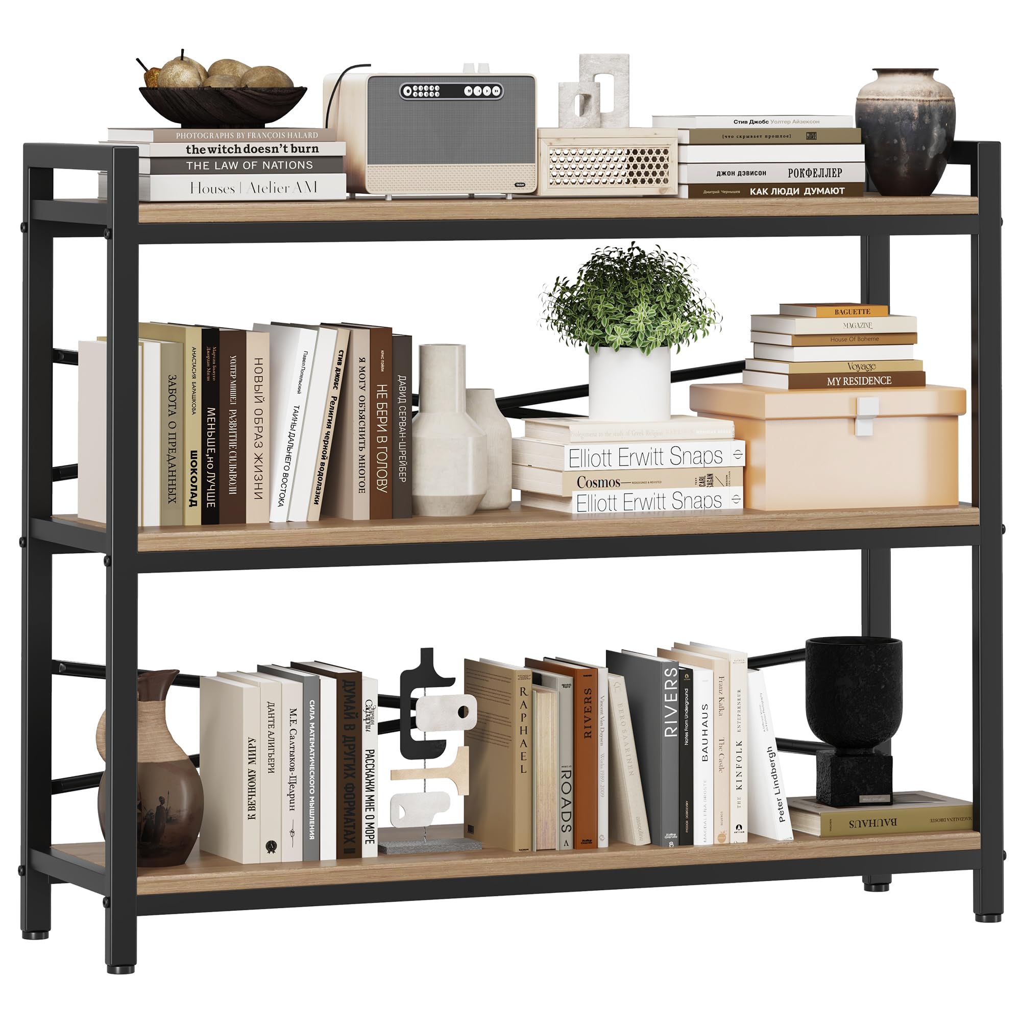 3 Tier Industrial Bookshelf Wo – обзор и цена Office X Furniture