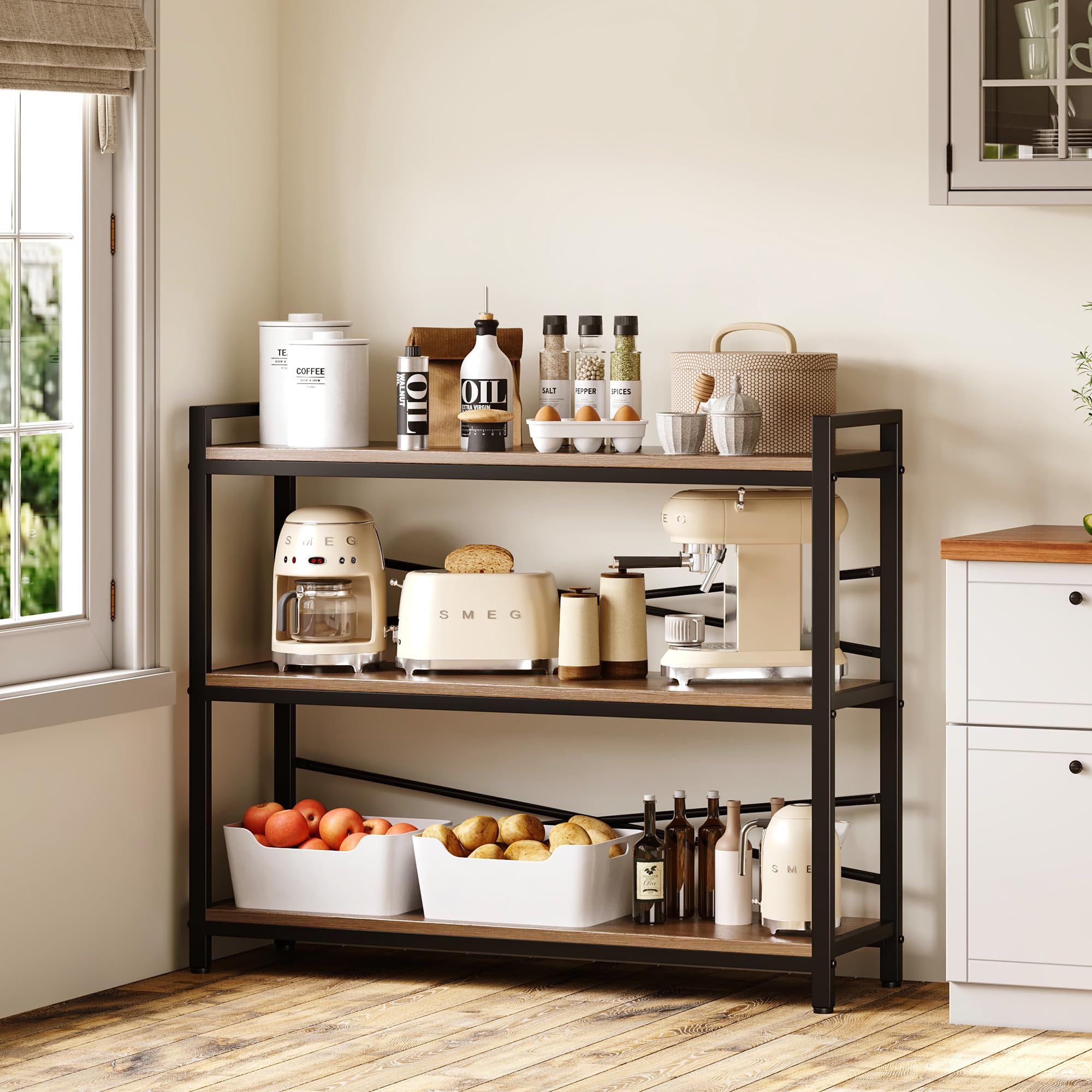 3 Tier Industrial Bookshelf Wo – обзор и цена Office X Furniture