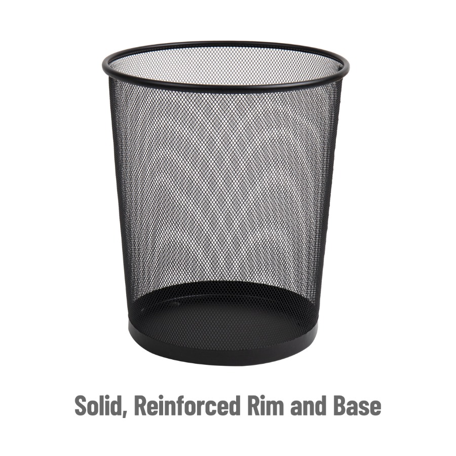 Mesh Trash Can Set of 3 Metal  – обзор и цена Paper Basket Mesh