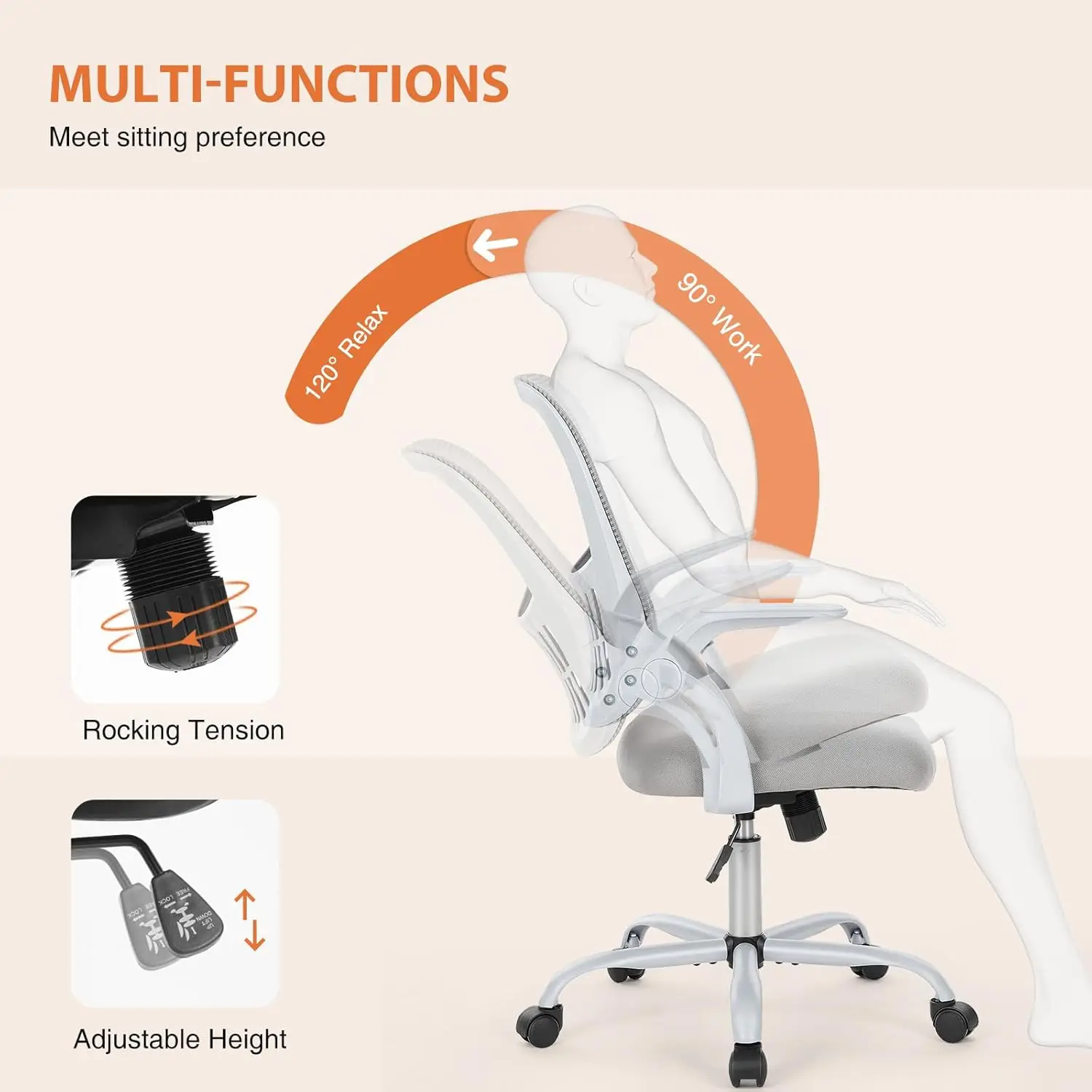 Gray Mid Back Mesh Rolling Swi – обзор и цена Task Chair Mid Back