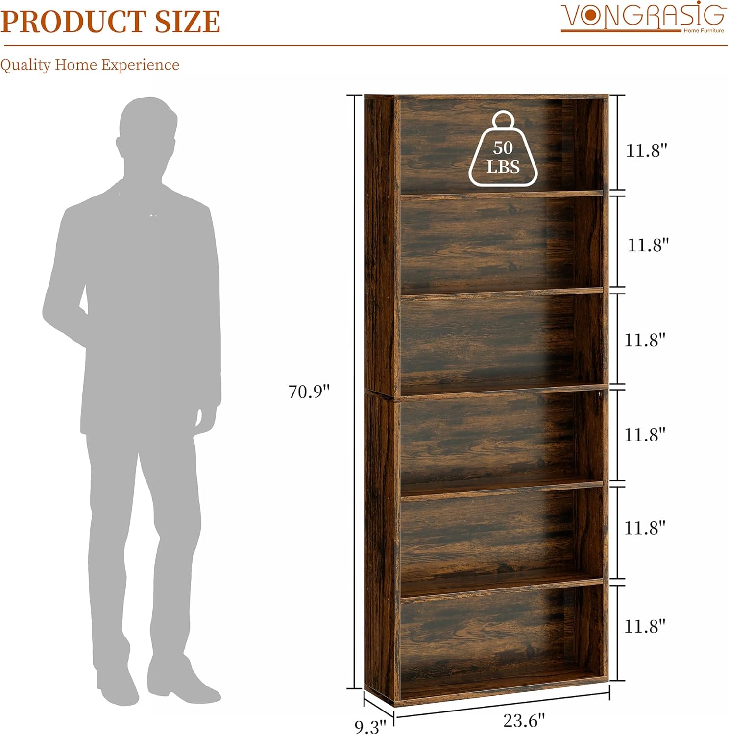 6-Tier Open Bookcase and Books – обзор и цена Office X Furniture