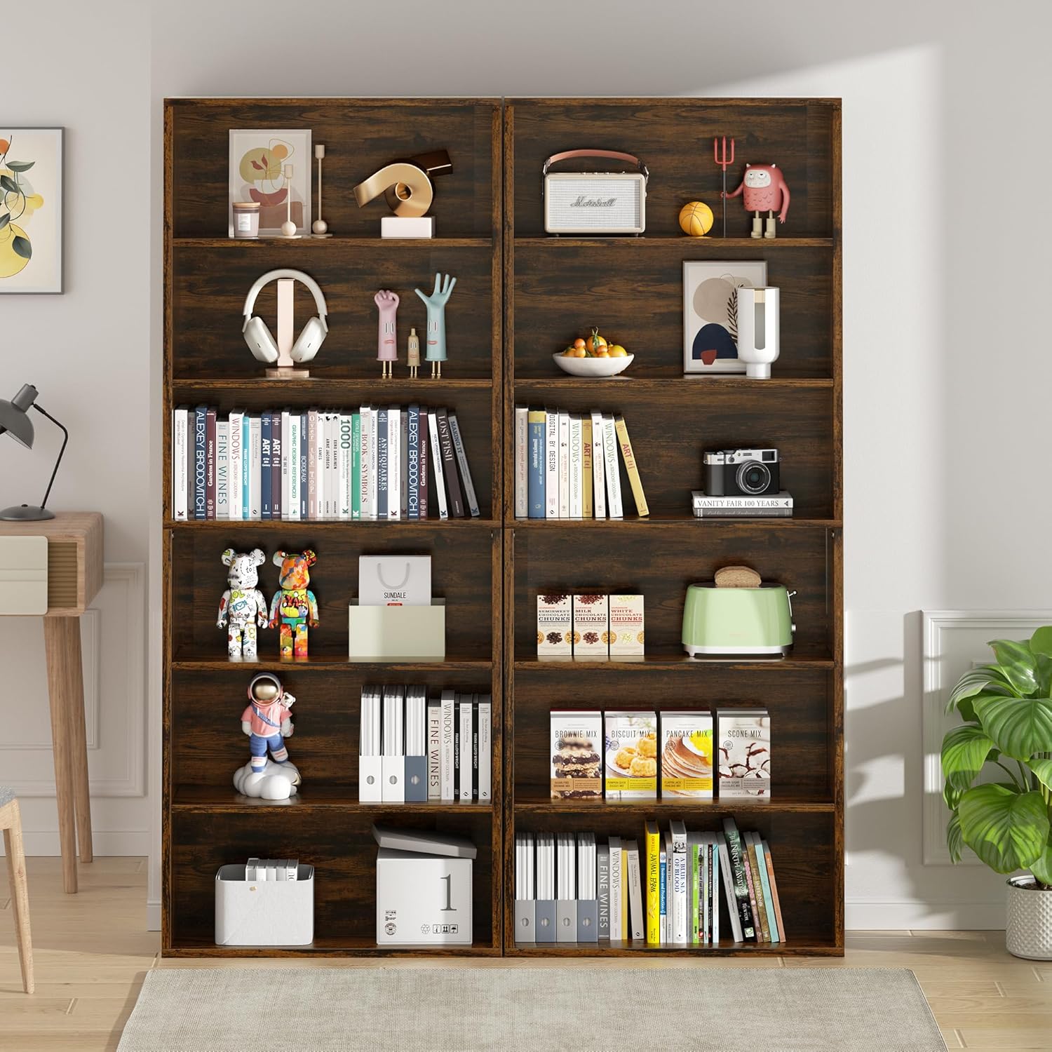 6-Tier Open Bookcase and Books – обзор и цена Office X Furniture