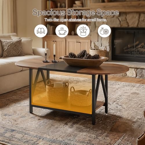 Industrial Two-Tier Oval Coffe – обзор и цена Office X Furniture