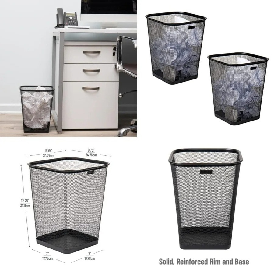 Mesh Trash Can, Waste Paper Ba – обзор и цена Paper Basket Mesh