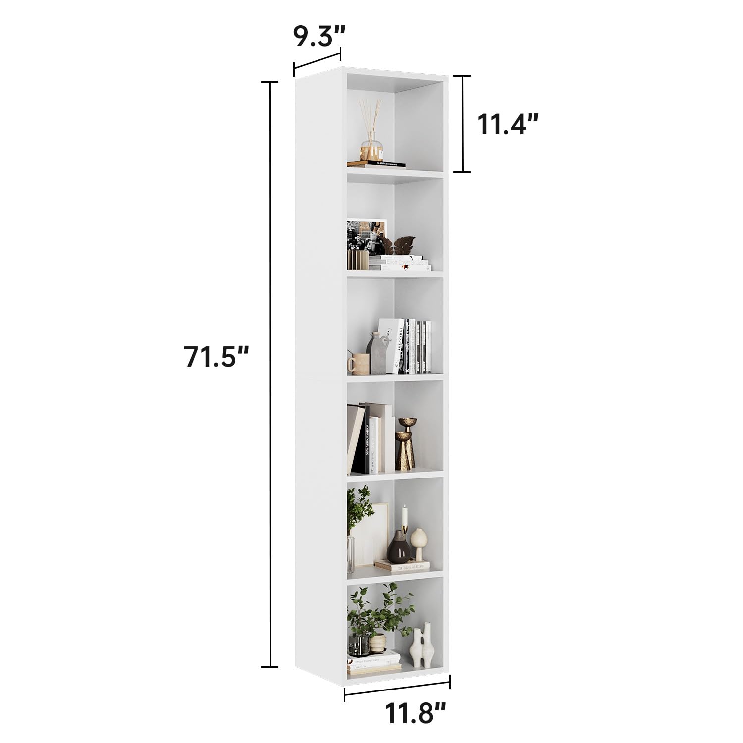 6-Tier Narrow Open Bookshelf W – обзор и цена Office X Furniture