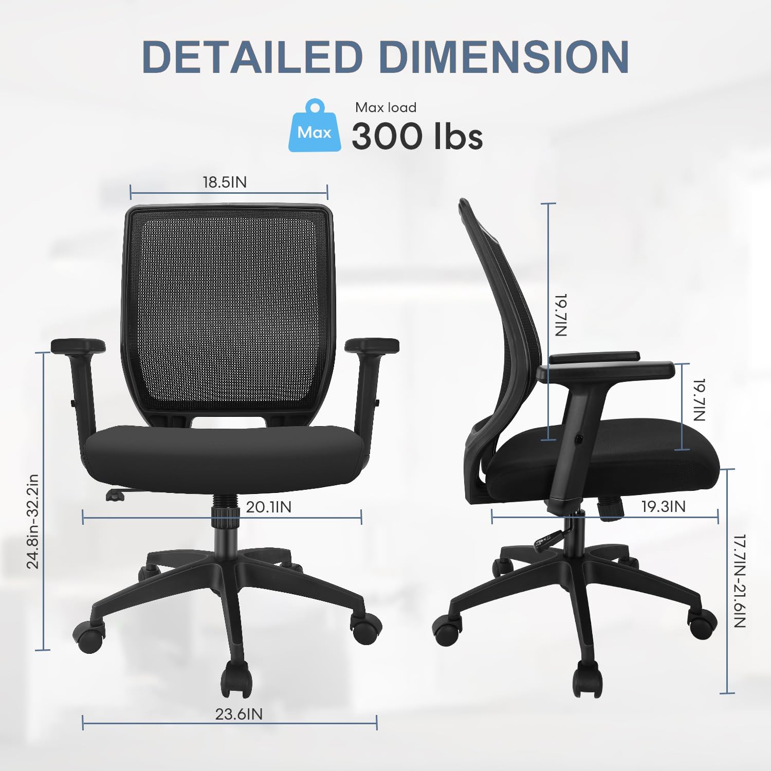 Ergonomic Office Chair Home Me – обзор и цена Task Chair Mid Back