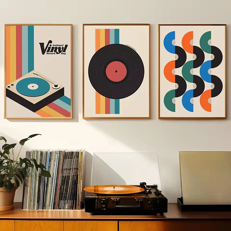 Mid Century Vinyl Record Canva – обзор и цена Office Furniture And Design