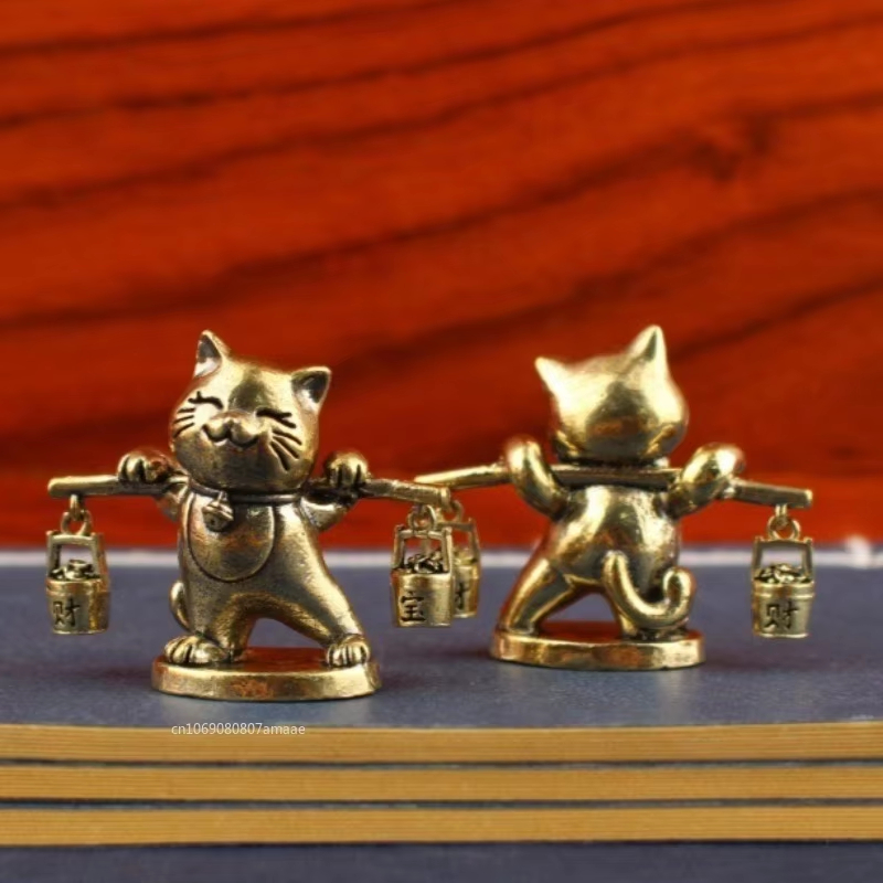 Retro Brass Lucky Cat Figurine – обзор и цена Office Furniture Hon