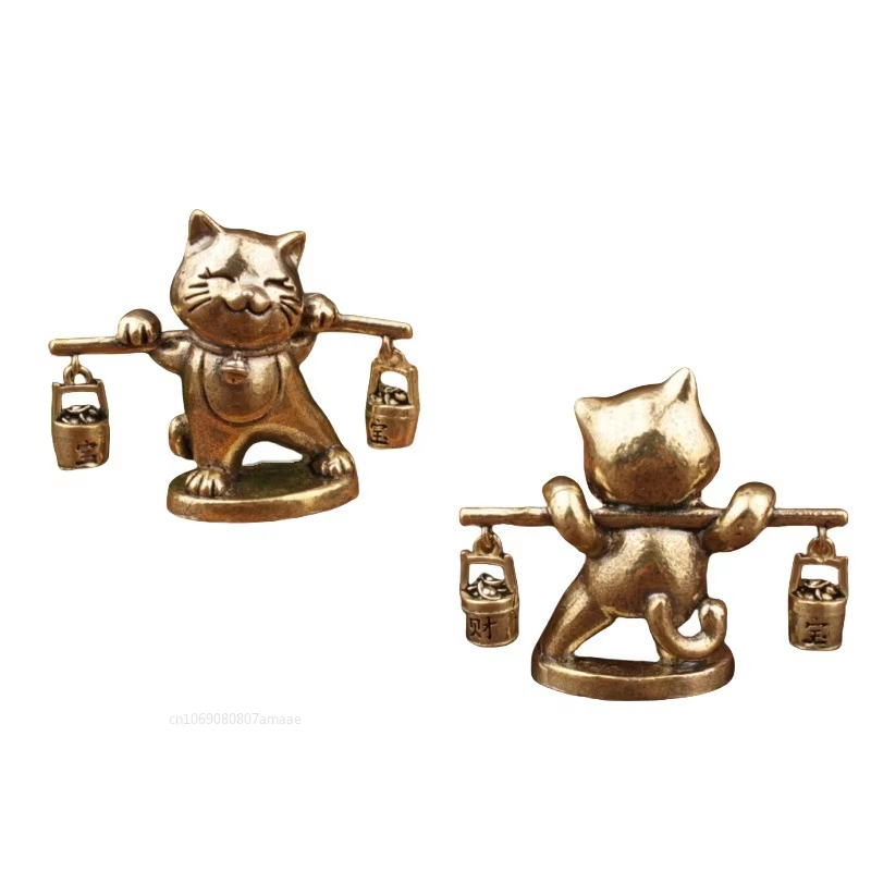 Retro Brass Lucky Cat Figurine – обзор и цена Office Furniture Hon