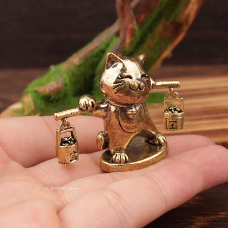 Retro Brass Lucky Cat Figurine – обзор и цена Office Furniture Hon