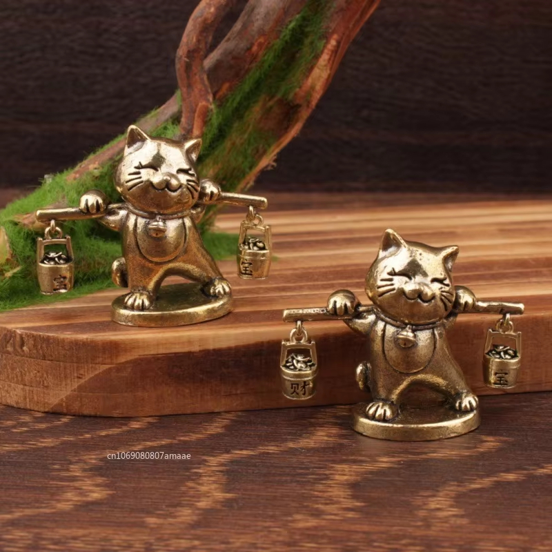 Retro Brass Lucky Cat Figurine – обзор и цена Office Furniture Hon