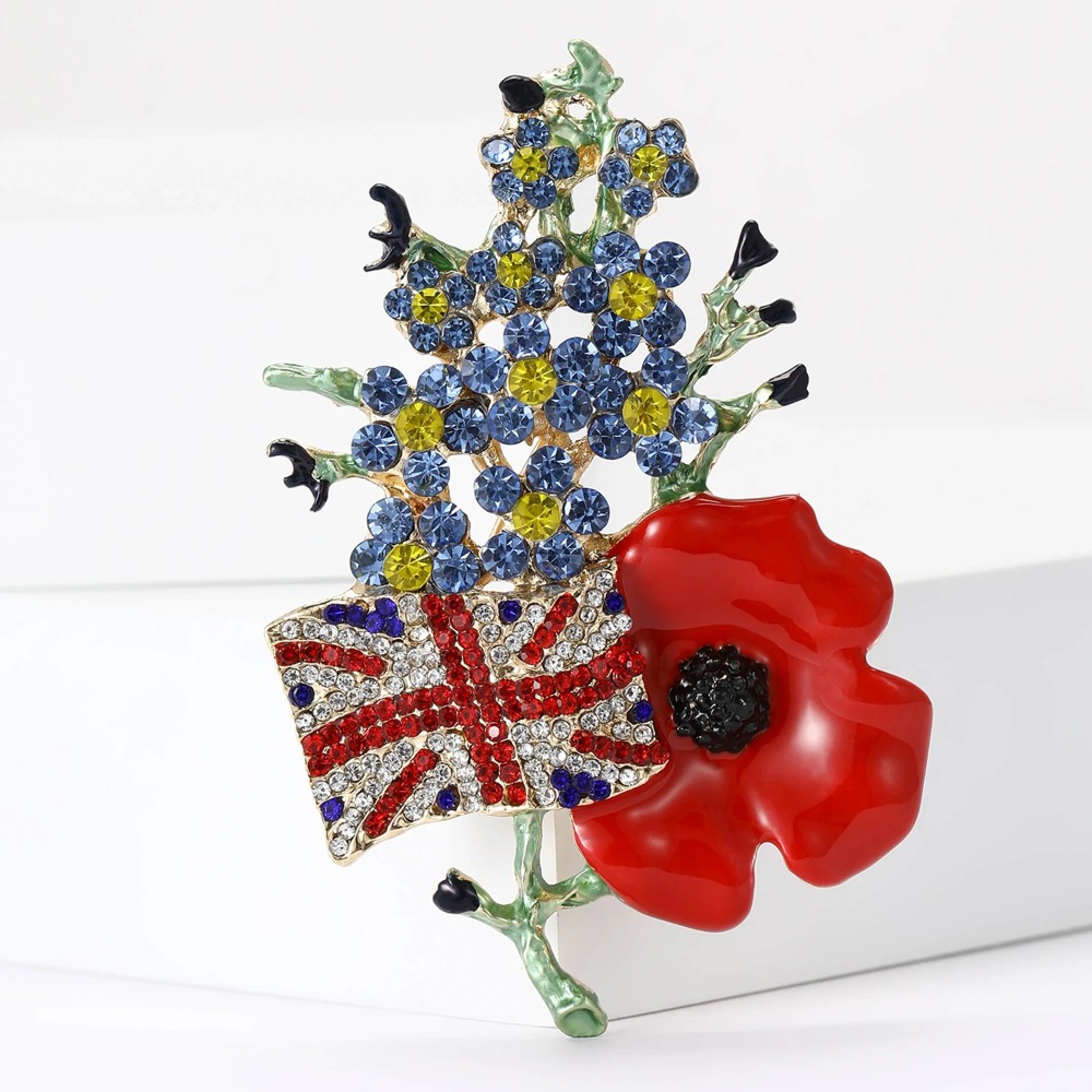 1PC Enamel Poppy Flower Wreath – обзор и цена Office Furniture Hon