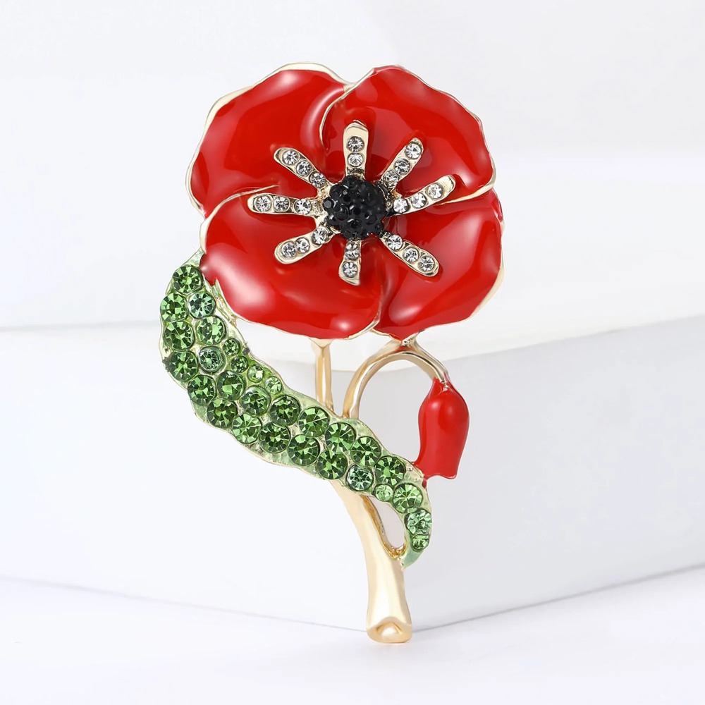 1PC Enamel Poppy Flower Wreath – обзор и цена Office Furniture Hon