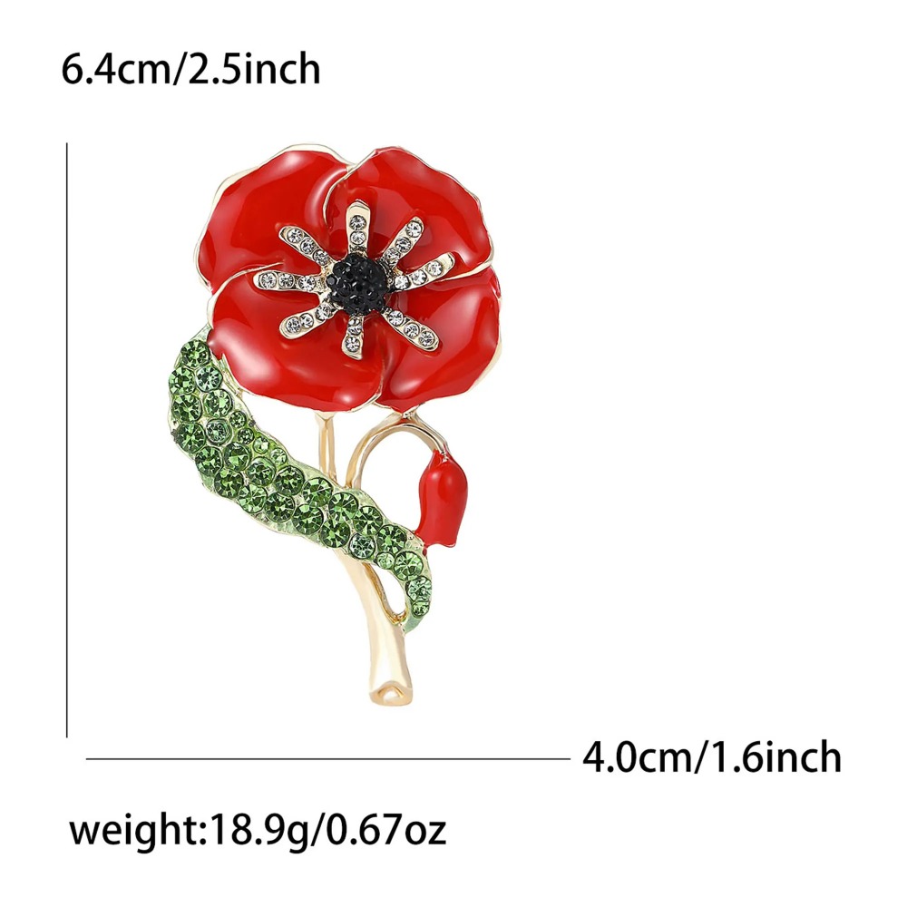 1PC Enamel Poppy Flower Wreath – обзор и цена Office Furniture Hon