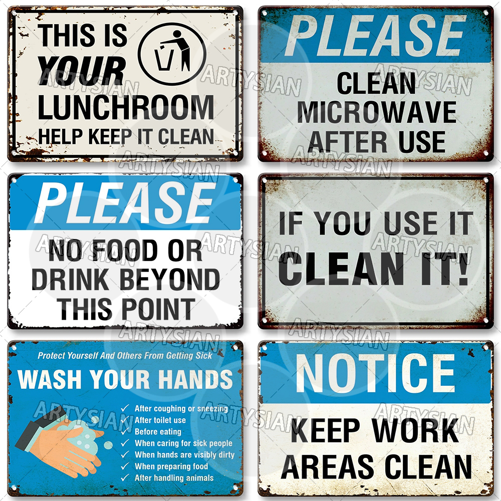 Hygiene Metal Sign No Shoes No – обзор и цена Office Furniture Direct