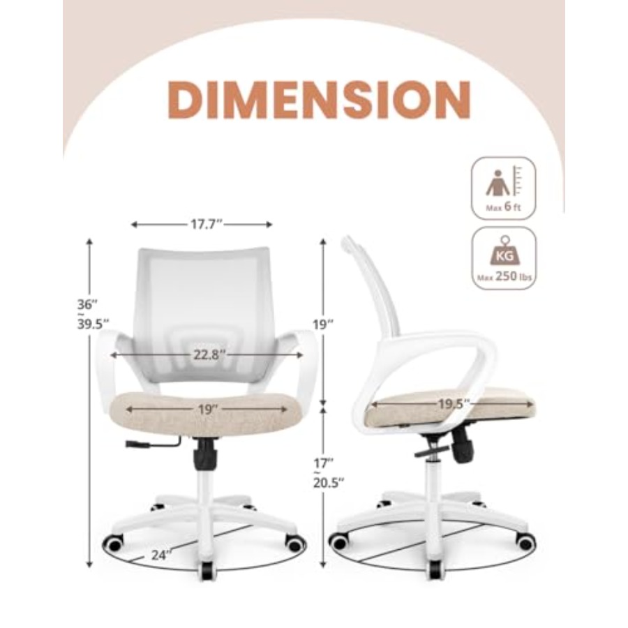 Office Desk Computer Chair Erg – обзор и цена Task Chair Mid Back