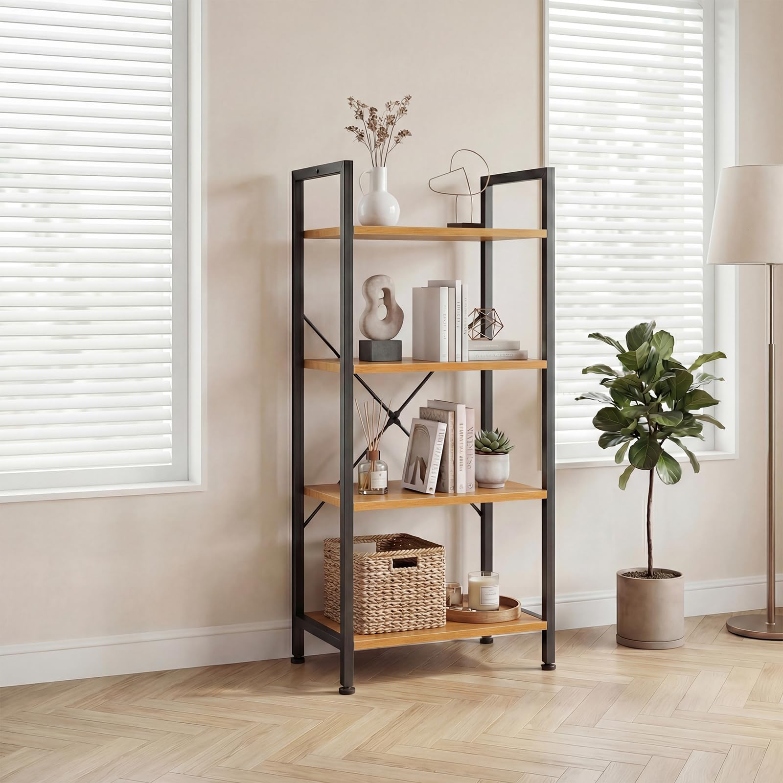 5 Tier Modern Bookshelf Tall N – обзор и цена Office X Furniture