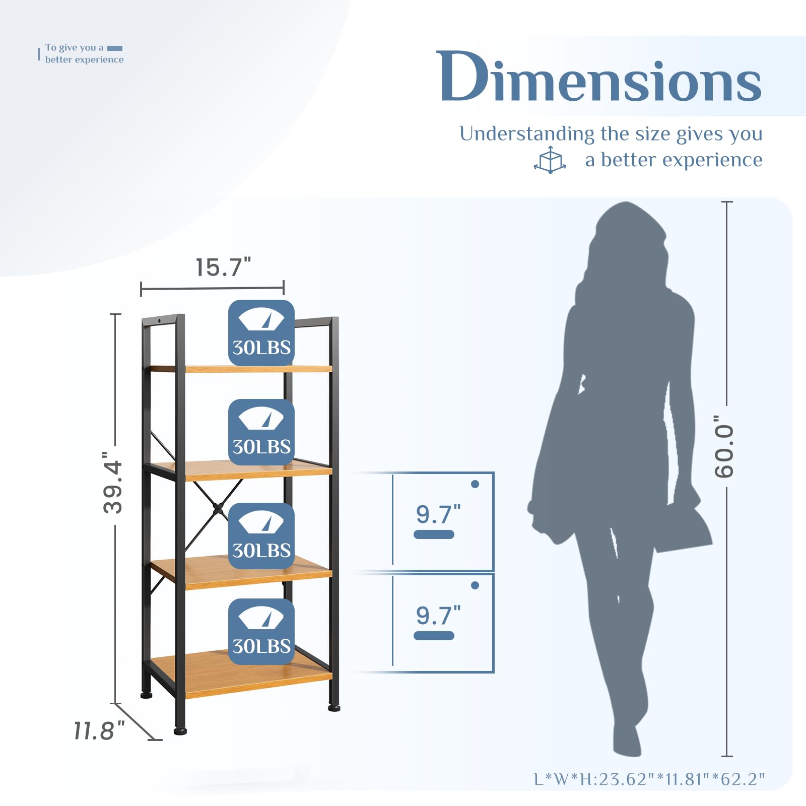 5 Tier Modern Bookshelf Tall N – обзор и цена Office X Furniture