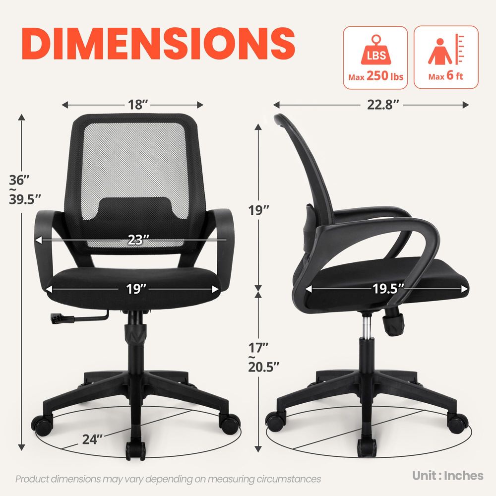 CHAIR Office Desk Ergonomic Co – обзор и цена Task Chair Mid Back
