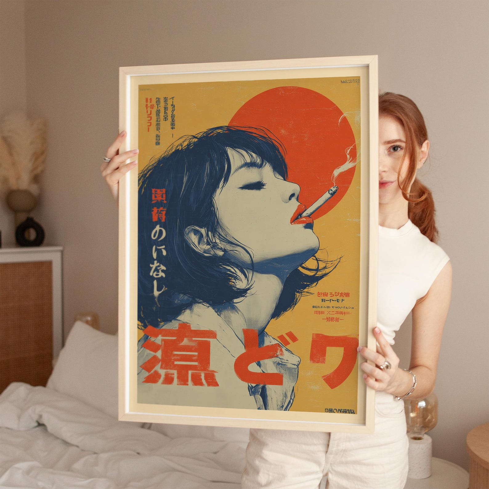 Retro Japanese Woman Smoking C – обзор и цена Office Furniture Hon