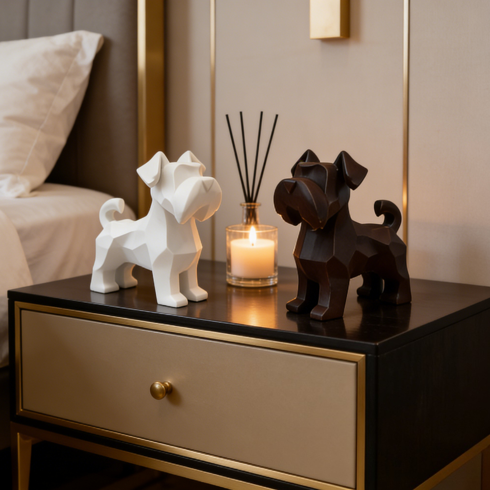 Schnauzer Dogs Figurines 3D Pr – обзор и цена Office Furniture Hon