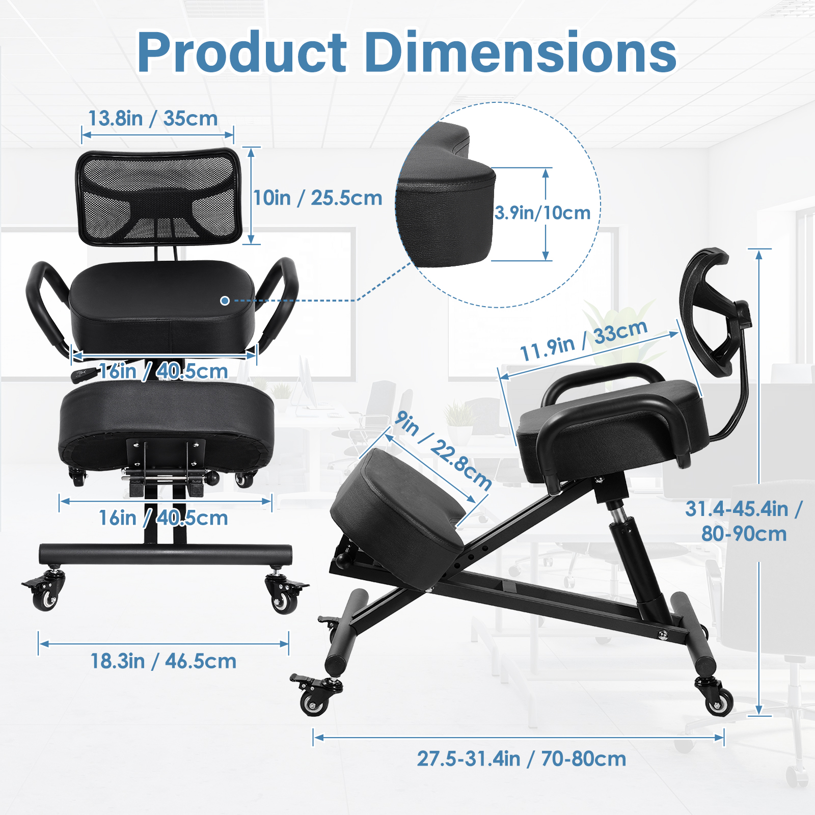 Kneeling Chair with Back Suppo – обзор и цена Office Furniture Hon