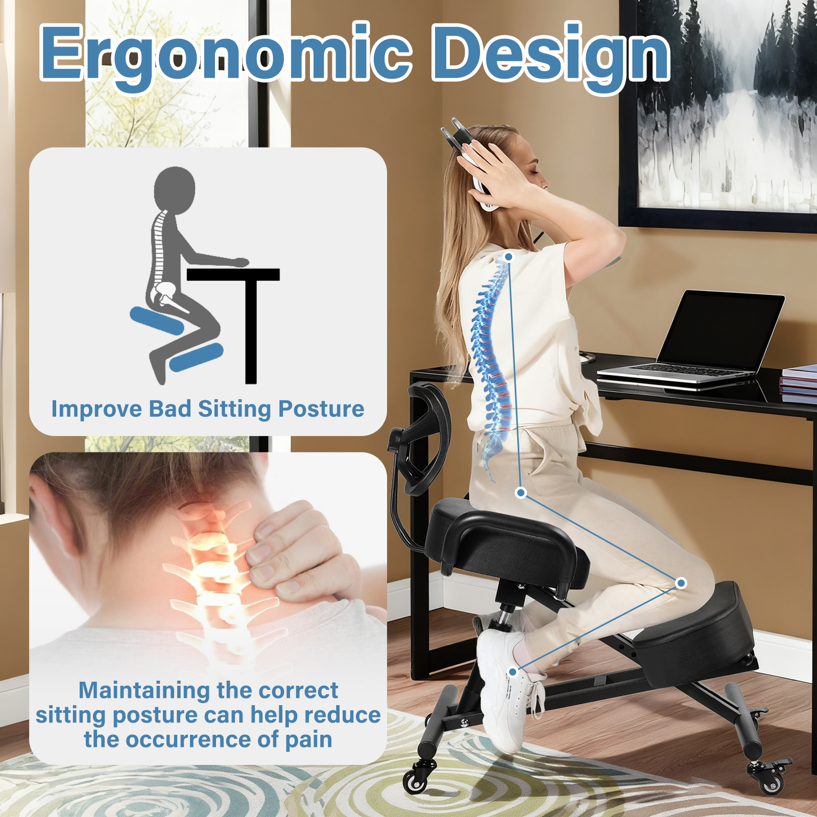 Kneeling Chair with Back Suppo – обзор и цена Office Furniture Hon
