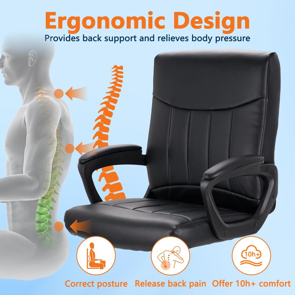 Leather Office Executive Chair – обзор и цена Task Chair Mid Back
