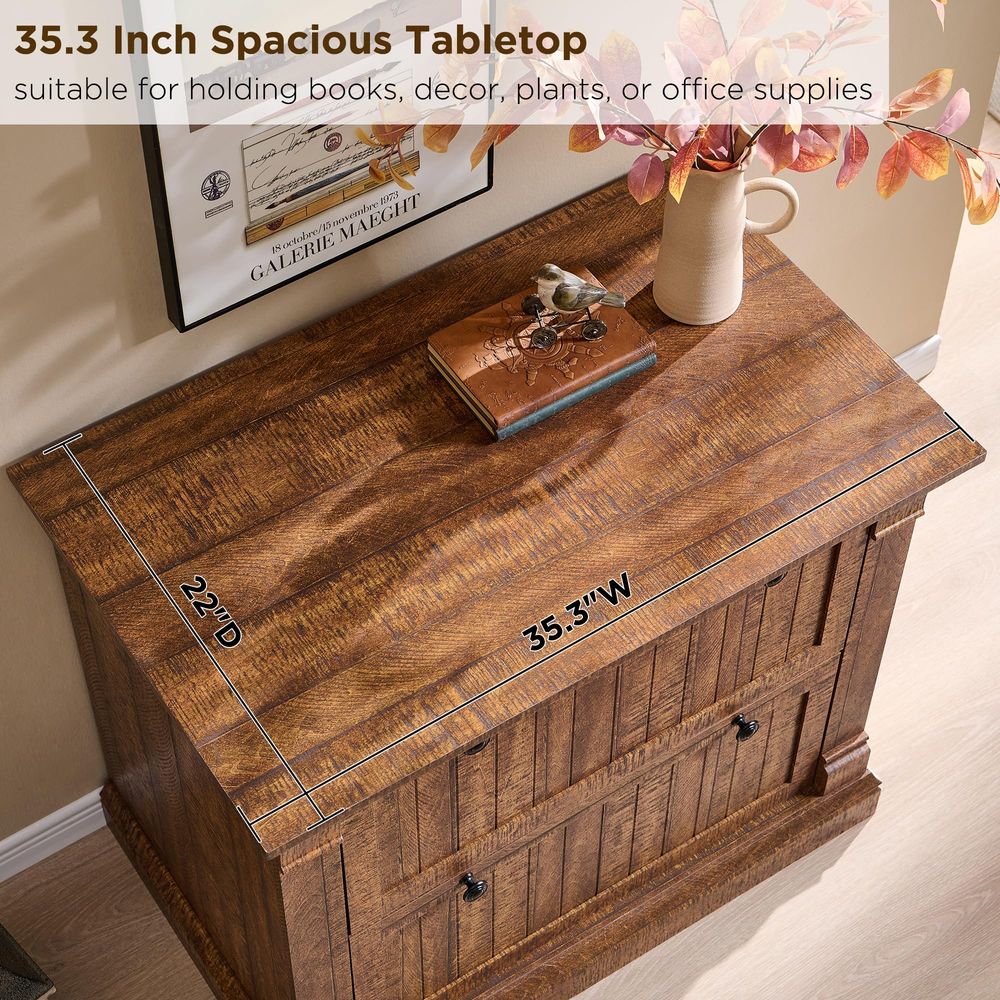 Farmhouse File Cabinet with 2  – обзор и цена File Cabinet Lateral
