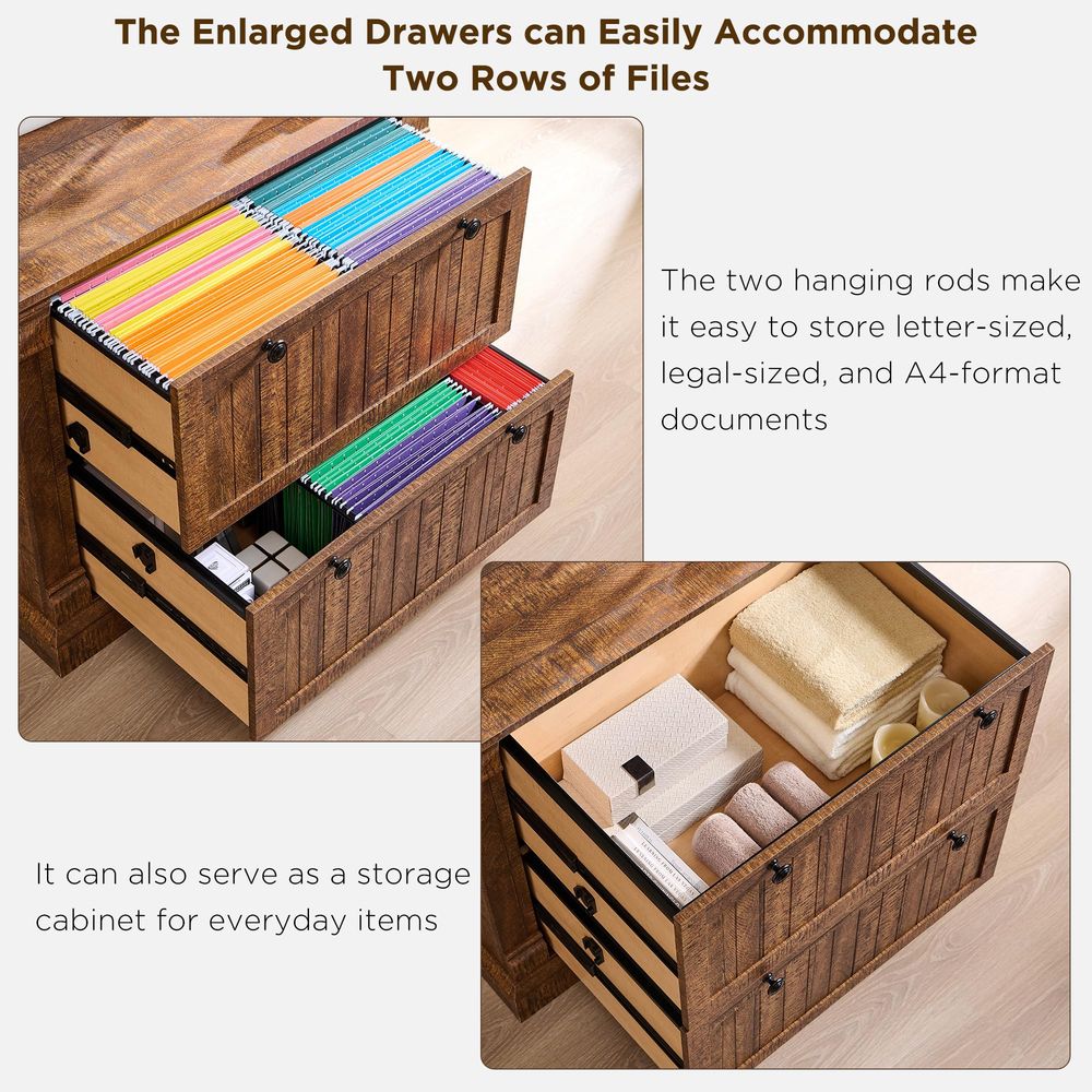 Farmhouse File Cabinet with 2  – обзор и цена File Cabinet Lateral