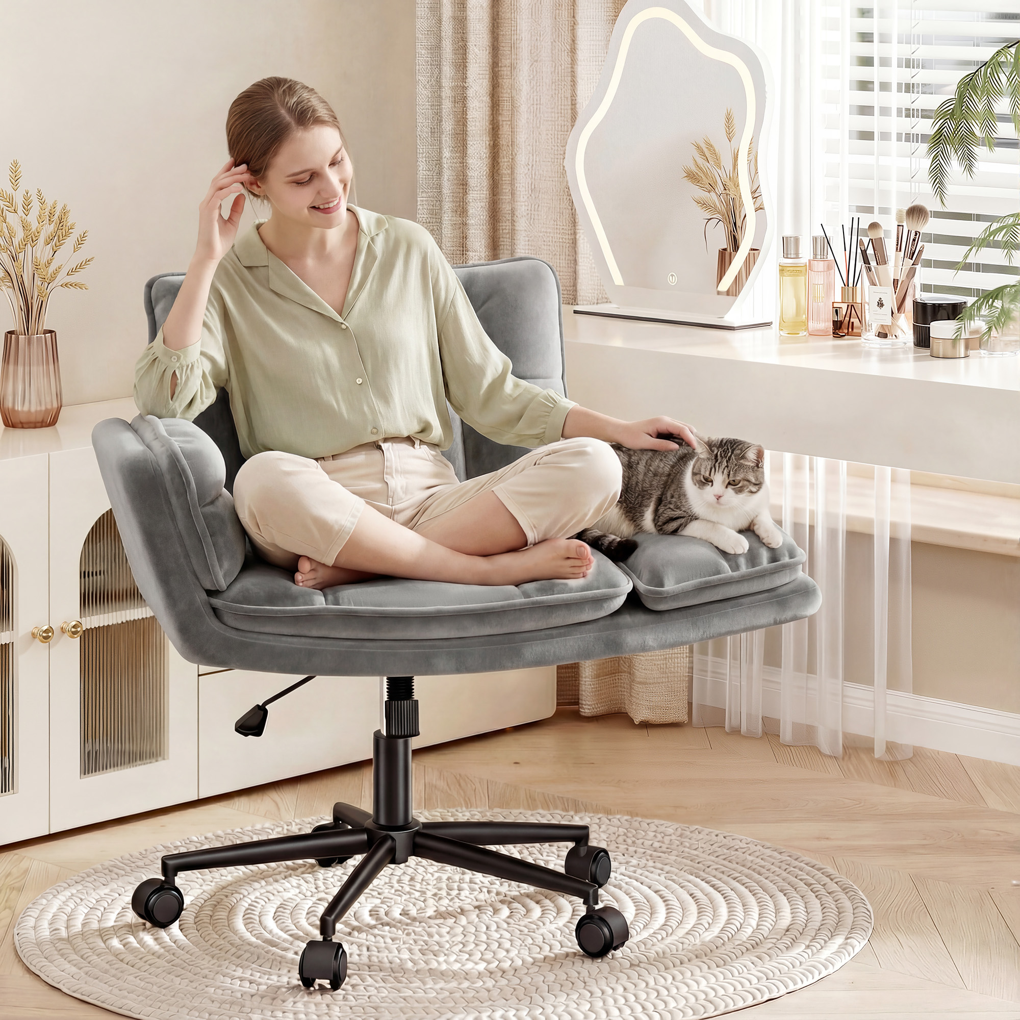 Criss Cross Chair with Wheels, – обзор и цена Office X Furniture