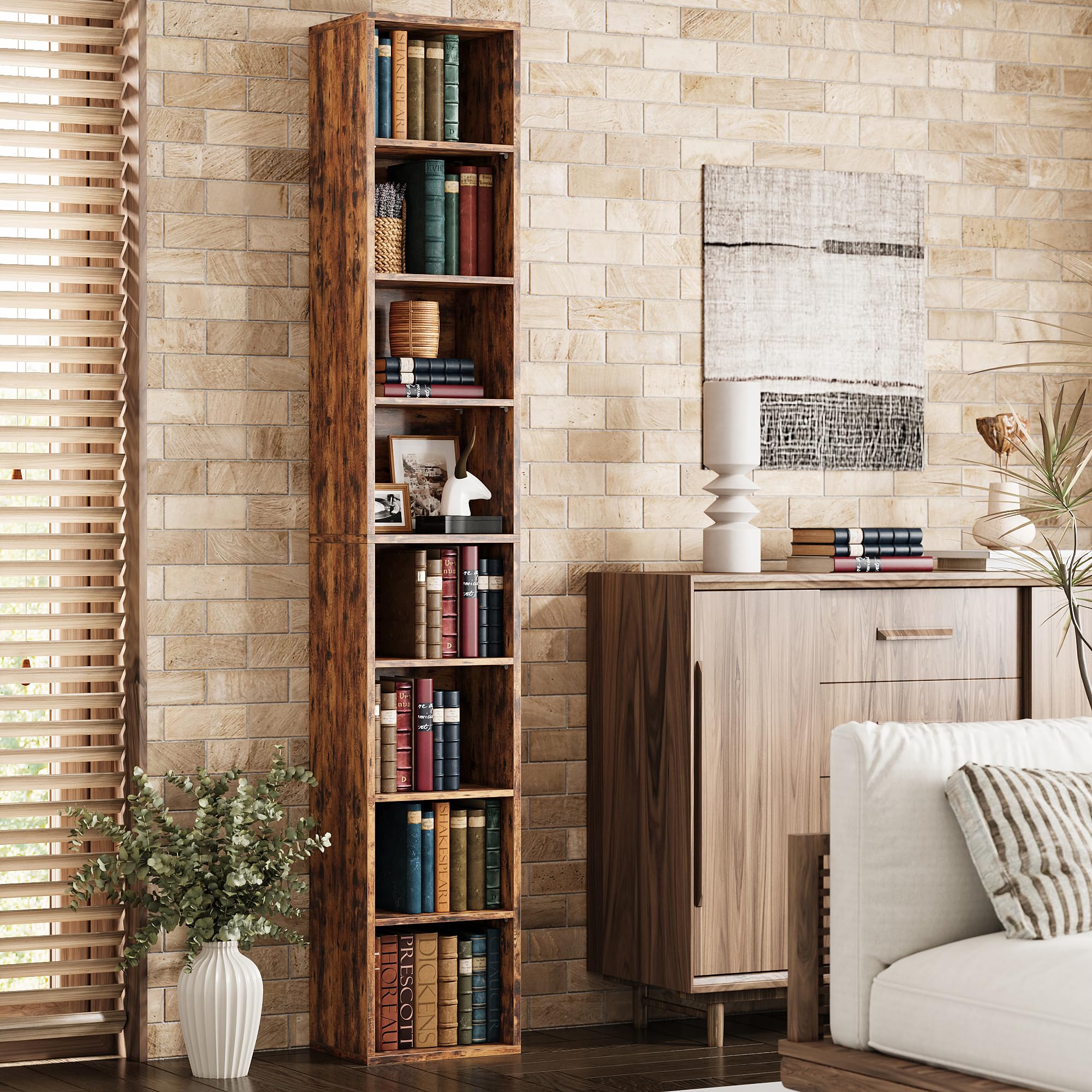 Tall Narrow Bookshelf 8 Tiers  – обзор и цена Office X Furniture