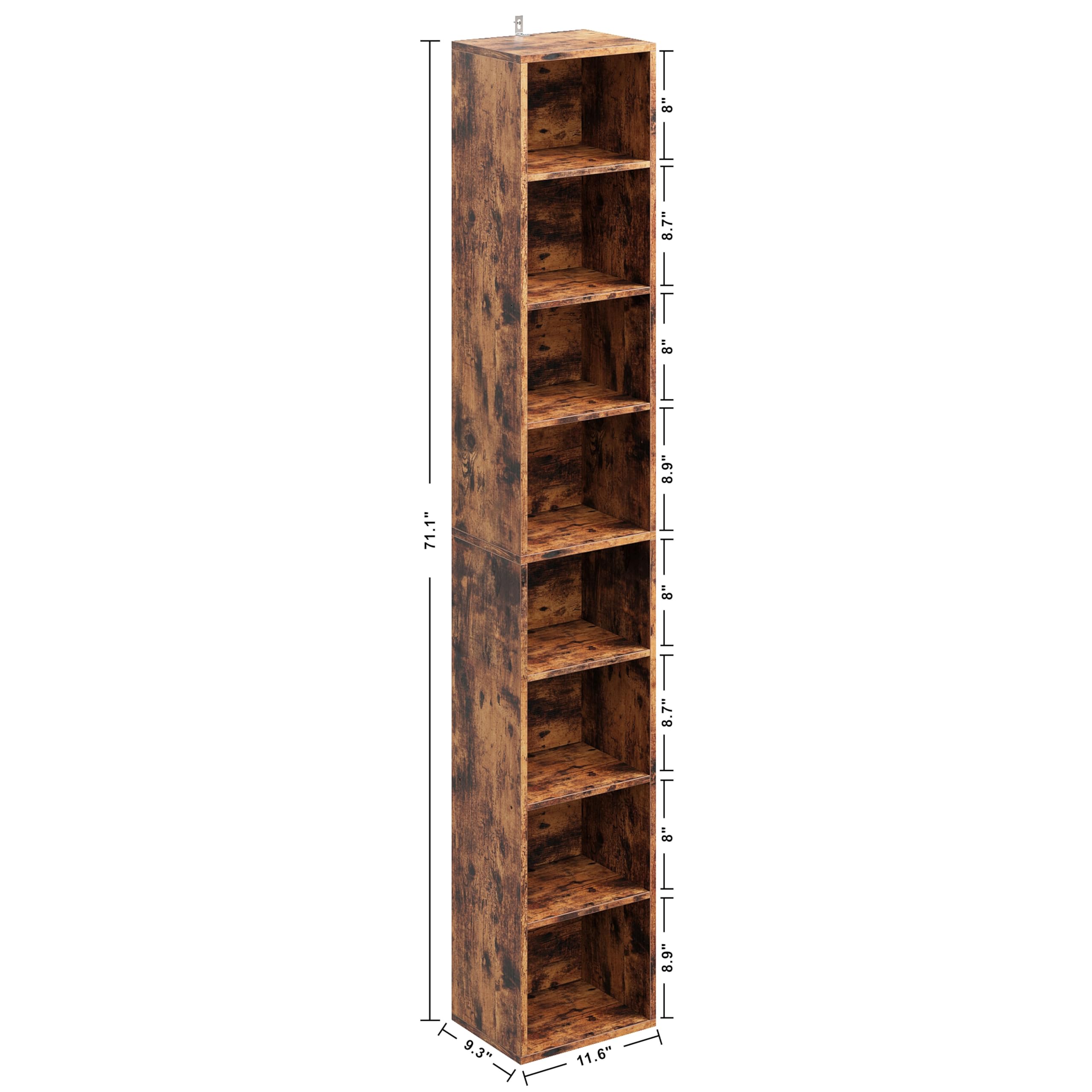 Tall Narrow Bookshelf 8 Tiers  – обзор и цена Office X Furniture