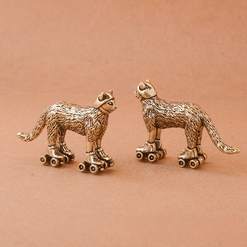 Retro Brass Little Cat Statue  – обзор и цена Office Furniture Hon