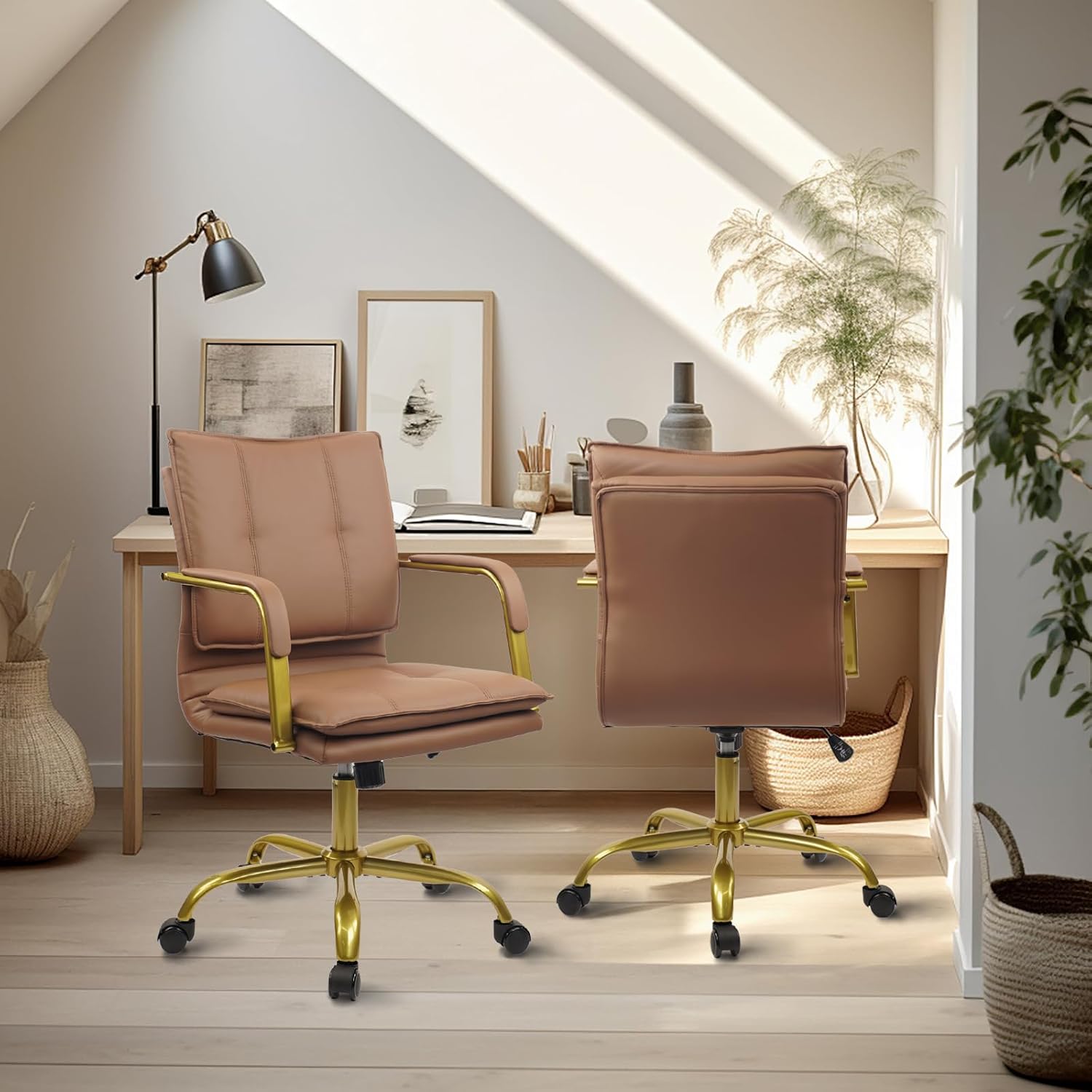 Leather Mid-Back Swivel Office – обзор и цена Task Chair Mid Back