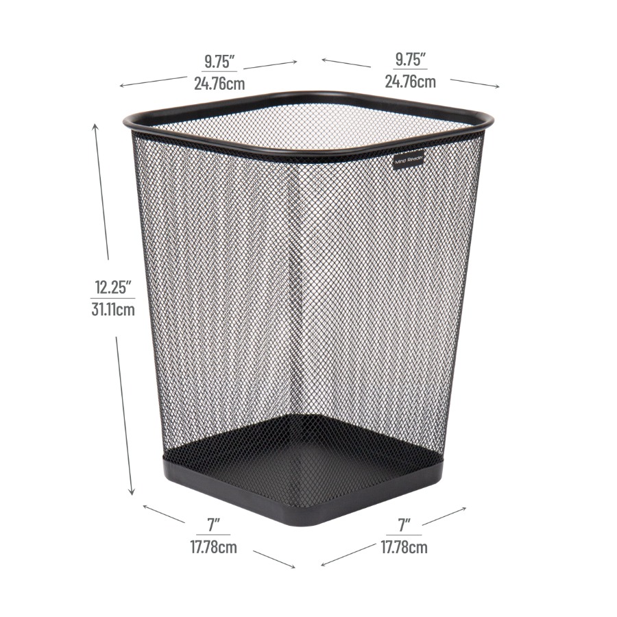 Mesh Trash Can Set of 2, Squar – обзор и цена Paper Basket Mesh