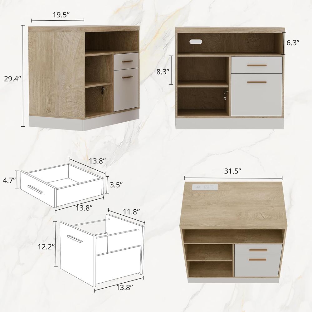 Wooden Lockable Home Office Ca – обзор и цена File Cabinet Lateral