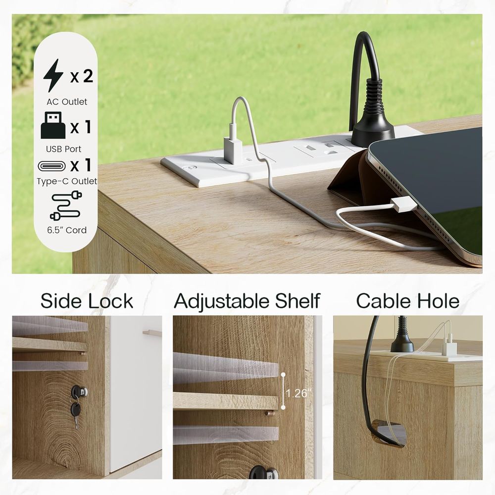 Wooden Lockable Home Office Ca – обзор и цена File Cabinet Lateral