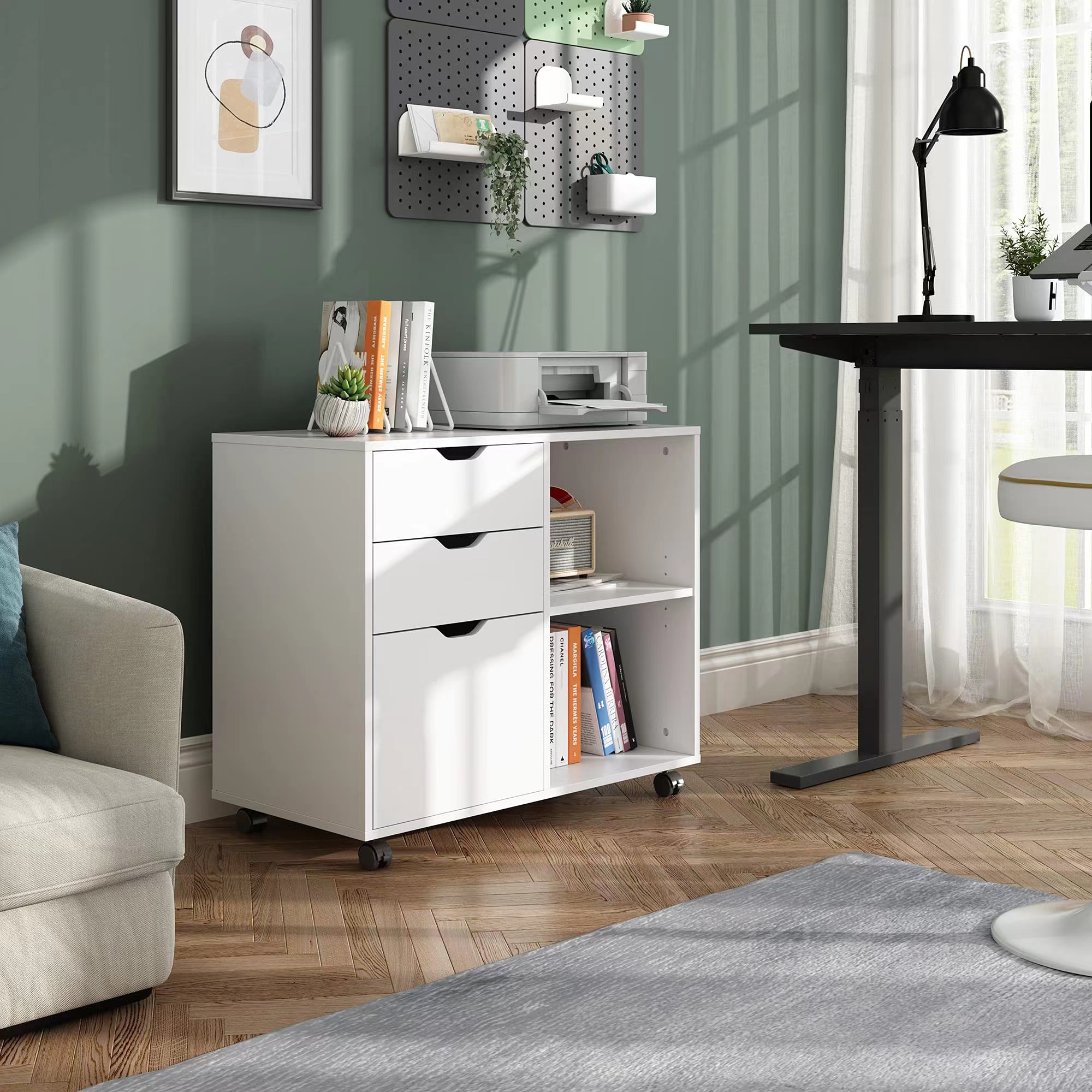 3-Drawer Wood File Cabinet, Mo – обзор и цена File Cabinet Lateral