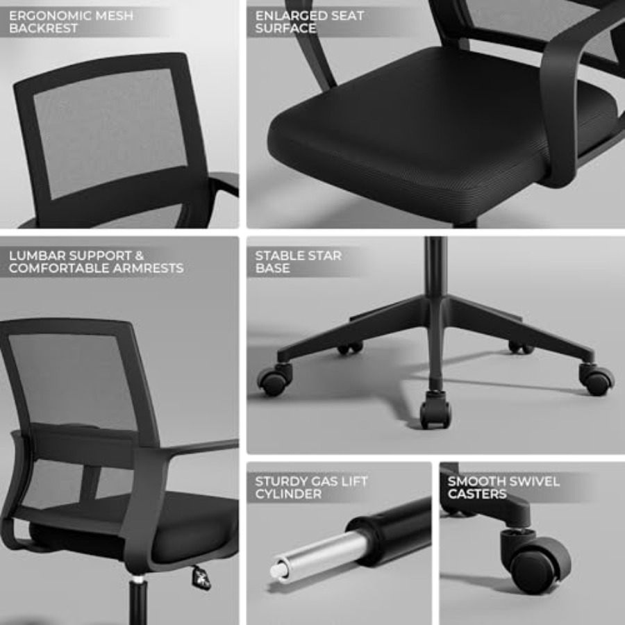 Desk Chair Mesh Office Chair w – обзор и цена Task Chair Mid Back